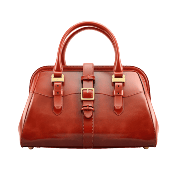 AI generated Elegant Handbag, on transparent background. png