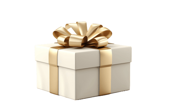 AI generated Elegant Gift Box on Transparent background png