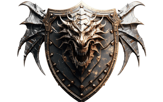AI generated Templar Crusader Shield Design on Transparent background png