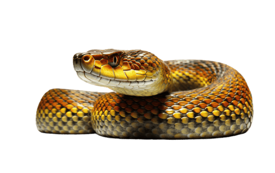 AI generated Snake on Transparent background png