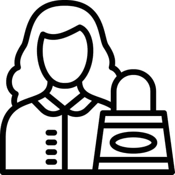 Woman Shopping Vector Icon