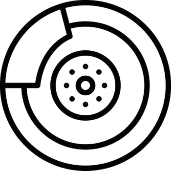 Brake Disc Vector Icon
