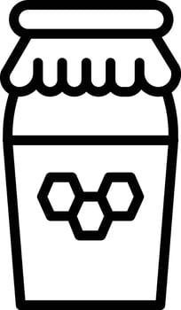 Honey Jar Vector Icon