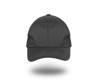 Black baseball cap. Sports hat with visor isolated on a transparent png