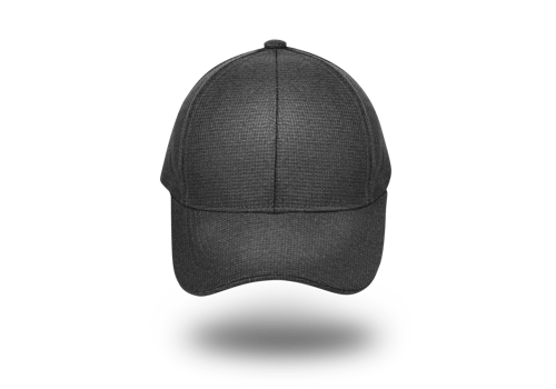 Black baseball cap. Sports hat with visor isolated on a transparent png