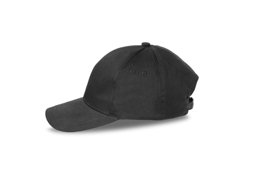 Black baseball cap. Sports hat with visor isolated on a transparent png