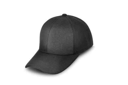 Black baseball cap. Sports hat with visor isolated on a transparent png