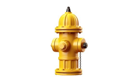 Fire Hydrant on White Transparent Background png