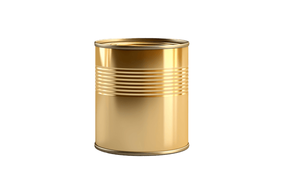 Canned Food Tin on White Transparent Background png