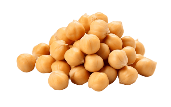 AI generated Chickpeas on White Transparent Background png