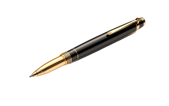 AI generated Pen on Transparent Background, PNG format