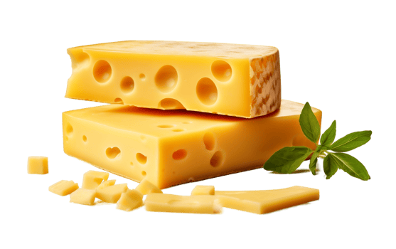 AI generated Cheese Isolated on Transparent Background Generative AI png