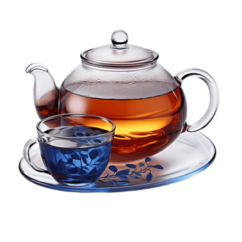AI generated Tea Set on Transparent Background png