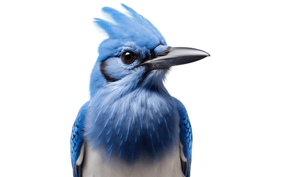 AI generated lue Jay Bird Isolated on Transparent Background Generative AI png