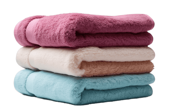 AI generated Bath Towel on Transparent Background png