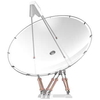 Radio antenna isolated on background. 3d rendering - illustration png
