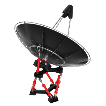 Radio antenna isolated on background. 3d rendering - illustration png