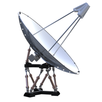 Radio antenna isolated on background. 3d rendering - illustration png