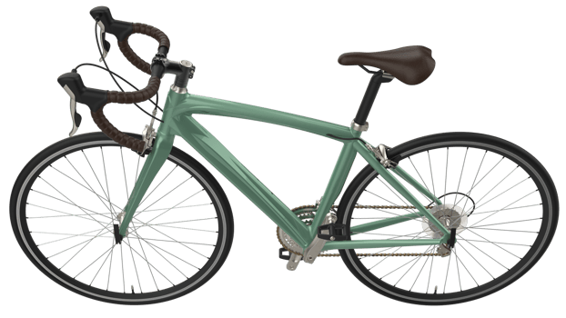Fast bike isolated on background. 3d rendering - illustration png