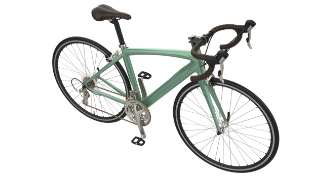 Fast bike isolated on background. 3d rendering - illustration png
