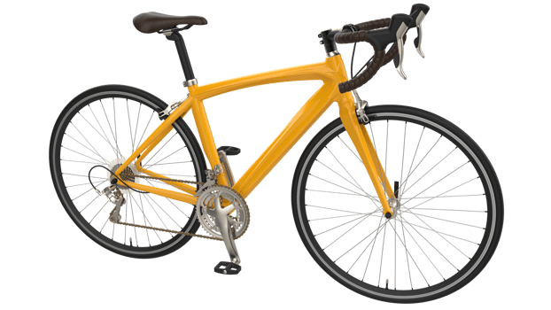 Fast bike isolated on background. 3d rendering - illustration png