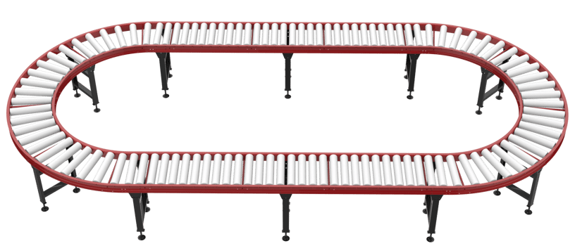Empty conveyor belt isolated on background. 3d rendering - illustration png