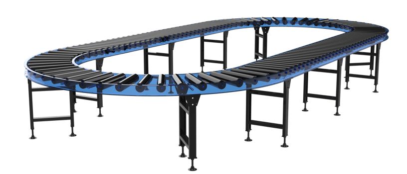 Empty conveyor belt isolated on background. 3d rendering - illustration png