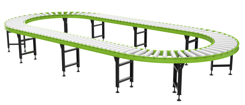 Empty conveyor belt isolated on background. 3d rendering - illustration png