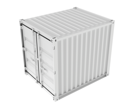 Container isolated on background. 3d rendering - illustration png