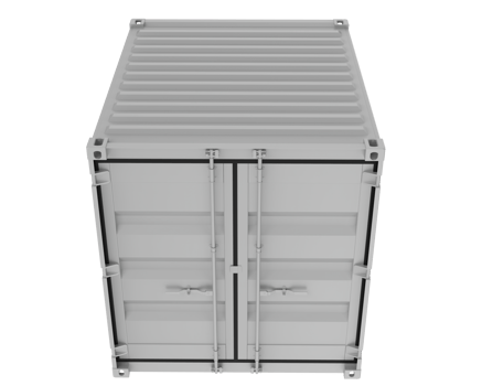 Container isolated on background. 3d rendering - illustration png