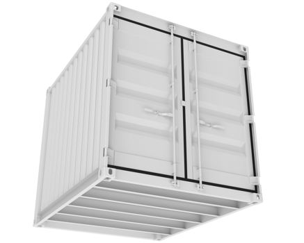 Container isolated on background. 3d rendering - illustration png