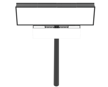 Billboard isolated on background. 3d rendering - illustration png