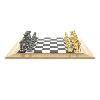 Chess board isolated on background. Ideal for large publications or printing. 3d rendering - illustration png