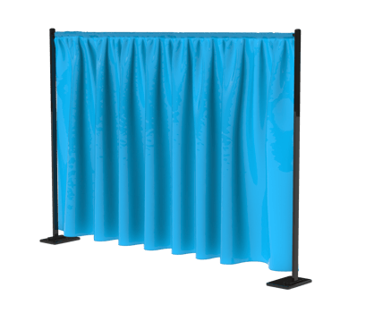 Curtain event divider isolated on background. 3d rendering - illustration png