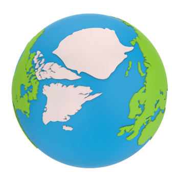 Planet earth isolated on background. 3d rendering - illustration png