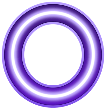Neon Light Alphabet Letter O png