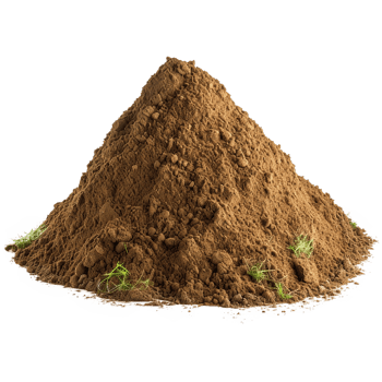 AI generated Grassy dirt heap isolated on transparent background png