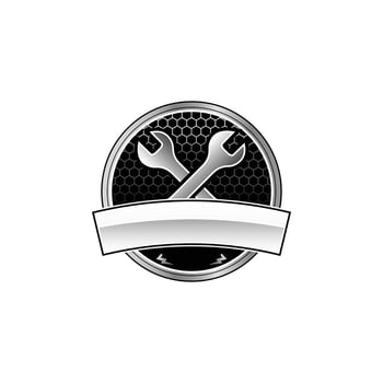 Gray Automotive Repair Logo vector