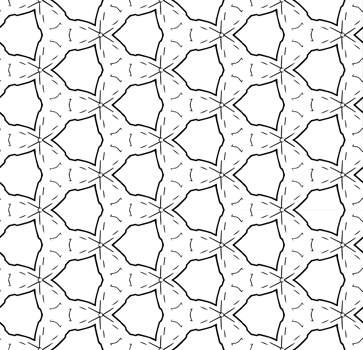 Black seamless abstract pattern. Overlay for background and backdrop. Ornamental design. PNG graphic illustration with transparent background.
