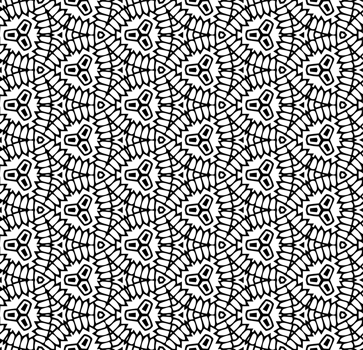 Black seamless abstract pattern. Overlay for background and backdrop. Ornamental design. PNG graphic illustration with transparent background.