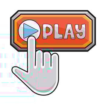 play button illustration vector