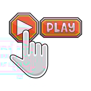 play button illustration vector