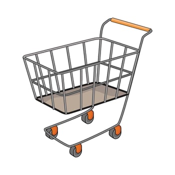 illustration of shopping cart vector
