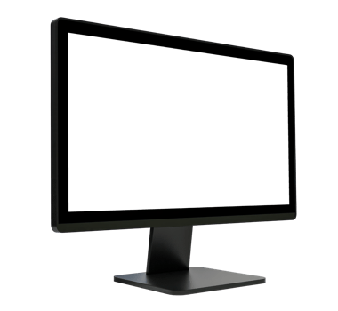 AI generated Modern Computer Monitor on Transparent Background png