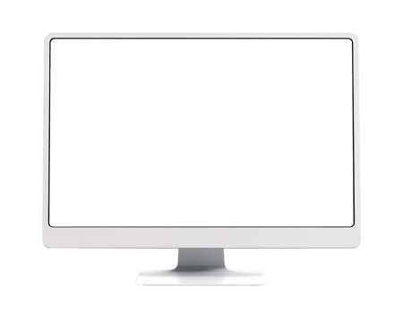 AI generated Modern Computer Monitor Isolated on Transparent png