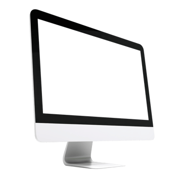 AI generated Sleek Modern Computer Monitor Isolated png