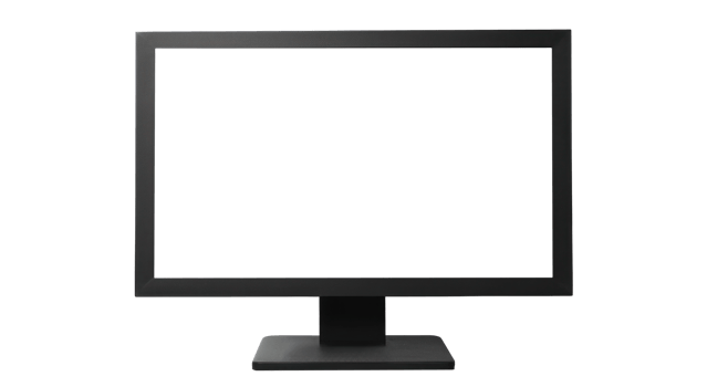 AI generated Modern Computer Monitor on Transparent Background png