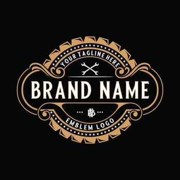 luxury logos, with ornamental elements, jewelry or restaurant designs, fashion, beauty products, care, health, pharmacies and others. vector