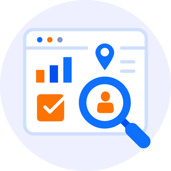 market research modern icon clipart illustration png