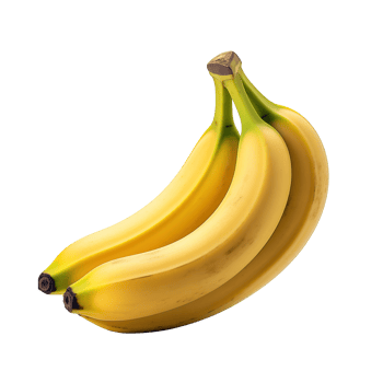 AI generated Bunch of bananas isolated on transparent background png
